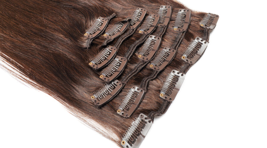 Chocolate Brown Clip In Extension