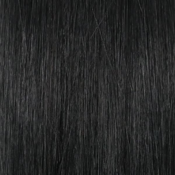 Jet Black Stick Tip Hair Extensions